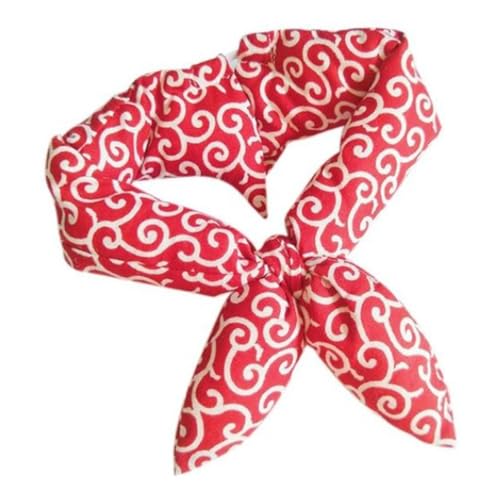 Shienfir Haustier-Accessoire-Schals Haustier-Schal, klassischer japanischer Stil, bedruckt, warm, modisch, auffällig, trendiger Haustier-Schal, rot, Größe M von Shienfir
