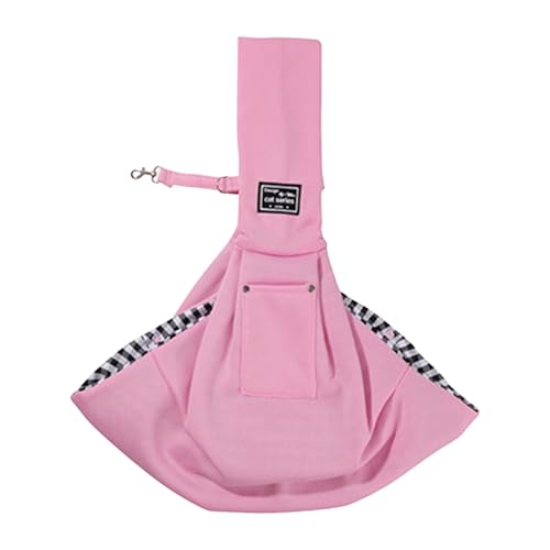 Shienfir Haustier-Tragetasche mit faltbarem Design, Tragetasche für kleine Hunde und Katzen, atmungsaktiv, tragbar, Taschen, leicht, verstellbare Schulter Rosa 1pc von Shienfir