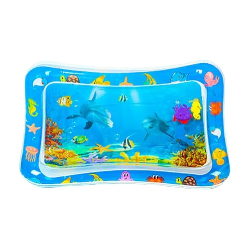 Shienfir Sensorische Wasserspielmatte, langlebiges Kühlpad für Haustiere, Kinder, interaktives Fisch-Design, verdickte Sensor-Spielmatte, multifunktional, cool für Kinder E von Shienfir