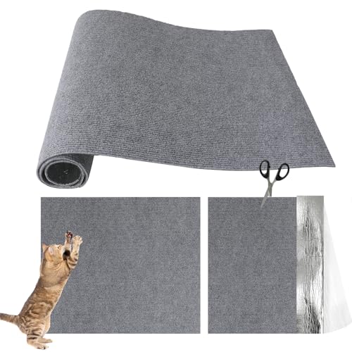 Kratzschutz Sofa Katze, DIY Zuschneidbare Kratzmatte Selbstklebend, Kratzmatte Katze, Kratzmatte Katze Wand, Kratzteppich Katze Teppich Möbelschutz von ShinherYee