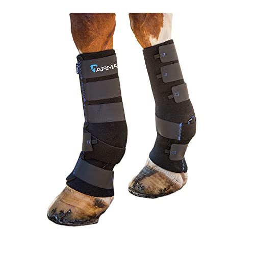 Shires ARMA Deluxe Mud Socks Turnout Wraps Cob Black von Shires