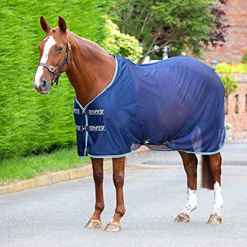 Shires Tempest Original Mesh Cooler Rug 6ft9 Navy von Shires