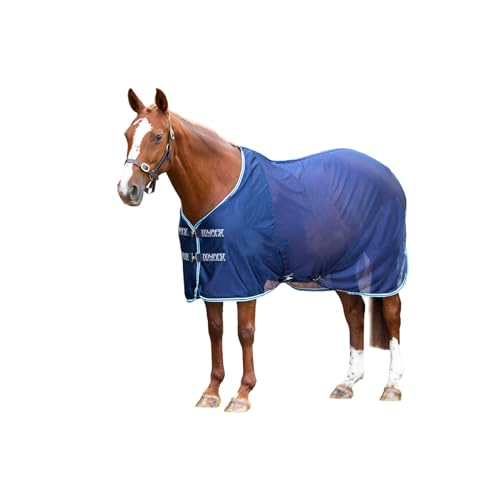 Shires Tempest Original Mesh Cooler Rug 6ft3 Navy von Shires