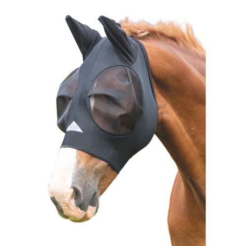 Shires - Fliegenmaske aus Lycra (FULL, Schwarz) von Shires