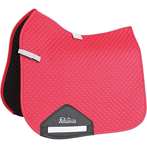 Shires Performance Dressage Saddlecloth Saddle Pad Cob/Full Size Deep Red von Shires