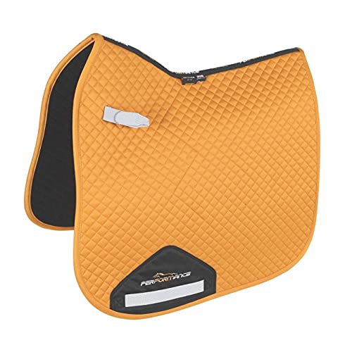 Shires Performance Dressage Saddlecloth Saddle Pad Cob/Full Size Mustard von Shires