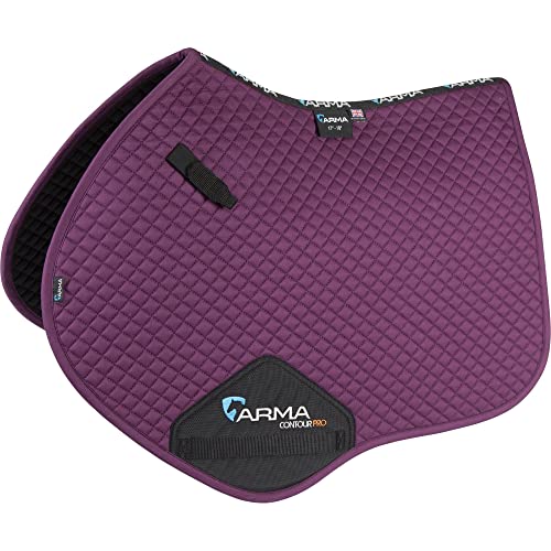 Shires Performance Jump Saddlecloth Saddle Pad Cob/Full Size Plum von Shires