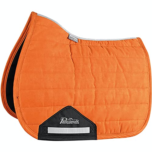 Shires Performance Suede High Wither Comfort Saddle Pad Pony/Cob Burnt Orange von Shires