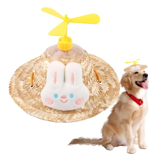 Shitafe Hundepropellermütze, Propellermütze für Hunde | Kreativer Hunde-Sonnenhut mit Propellern | Sonnenhut für Welpen, Sombrero-Mütze für kleine Hunde, mexikanische -Foto-Requisite für kleine von Shitafe