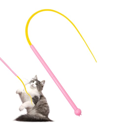 Shitafe Katzen-Teaser-Zauberstab, Katzen-Teaser-Spielzeug | Mehrzweck-Katzenspielzeug-Stick, Katzen-Stäbchen,Bissfestes Schwanzspielzeug, interaktives Katzenspielzeug für Katzen im Innen- und von Shitafe