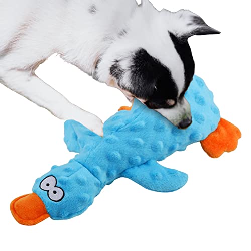 Shiyan Gefüllte Ente Hundespielzeug,Spielzeug für Haustiere mit Mehreren Haustieren - Keep Mouth Clean Squeak Pet Toy Yellow Duck Interaktives Spiel für kleine mittelgroße Hunderassen von Shiyan