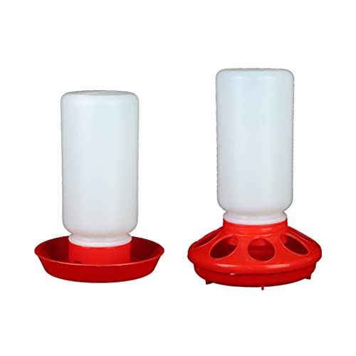 Chick Feeder Und Waterer Combo 1 Hühnerfuttermittel & 1 Hühnerwasserer Vögel Geflügel Fütterungsausrüstung Rot Chick Feeder Und Waterer Combo 1 Hühnerfuttermittel & 1 Hühnerwasserer Vögel Geflügel Fütterungsausrüstung Rot von Shntig