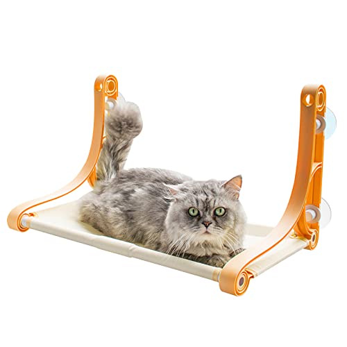 Einfarbige Kunststoff-Hängebetten für Haustiere, 22,5 kg, für Katze, Sitzstange für Innenkatzen, Fensterstange zum Sonnenbaden, Nickerchen von Shntig