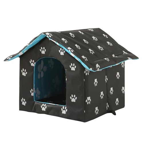 Haustierhaus Wasserdicht Winter Höhlenhäuser für Outdoor Indoor Katzen für Katzen Unterschlupf mit Abnehmbarem Dach Leicht zu Reinigen von Shntig