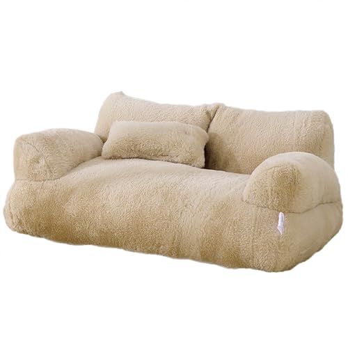 Kreatives Haustier-Couchbett, abnehmbarer Bezug, Nest für Hunde und Katzen, weiches Plüsch, bequemes Sofa, mehrere Farben von Shntig