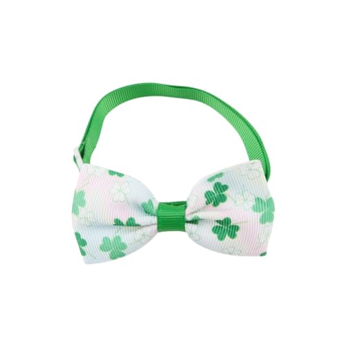 StPatricks Day Haustier-Fliege für Katzen, Hunde, Schleife, Halsband, Festival, Party, Haustierkostüm, Zubehör, Kätzchen, Urlaub, Halsbekleidung von Shntig