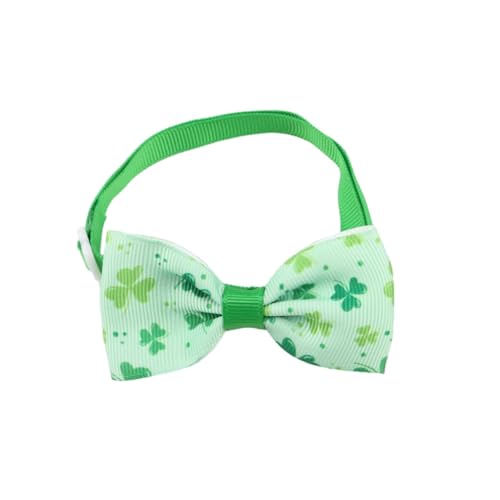 StPatricks Day Haustier-Fliege für Katzen, Hunde, Schleife, Halsband, Festival, Party, Haustierkostüm, Zubehör, Kätzchen, Urlaub, Halsbekleidung von Shntig