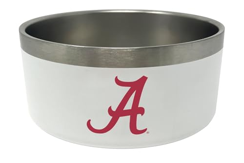 Alabama Crimson Tide Futternapf aus Edelstahl, 900 ml, offizielles Lizenzprodukt der NCAA von ShopInstaPets