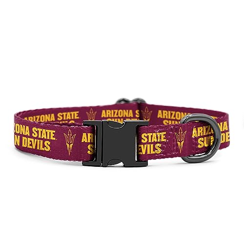 Arizona State Sun Devils Halsbänder und Leinen, offizielles Lizenzprodukt, passend für alle Haustiere. (XS Halsband) von ShopInstaPets