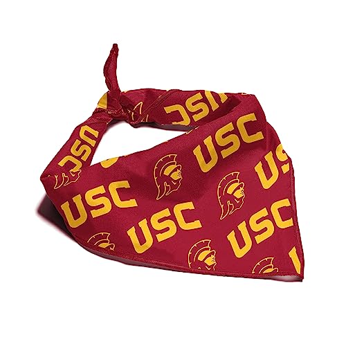 NCAA Bandana für Hunde und Katzen, offizielles Lizenzprodukt, passend für Haustiere, tolle Geschenkidee, leicht zu binden (klein, USC Trojaner) von ShopInstaPets