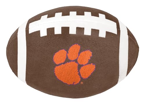 ShopInstaPets Offiziell lizenziertes NCAA-Fußball-Hundespielzeug mit Quietscher – langlebig und lustig für alle Hunde (Clemson Tigers) von ShopInstaPets