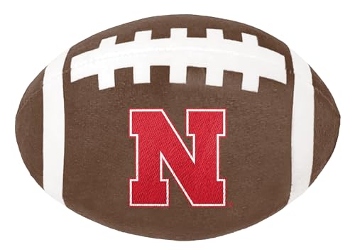 ShopInstaPets Offiziell lizenziertes NCAA-Fußball-Hundespielzeug mit Quietscher – langlebig und lustig für alle Hunde (Nebraska Cornhuskers) von ShopInstaPets