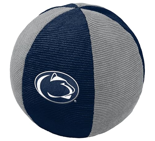 ShopInstaPets Penn State Nittany Lions Hundespielzeug, Seil- und Quietschspielzeug, für alle Hunderassen, offizielles Lizenzprodukt (Ball) von ShopInstaPets