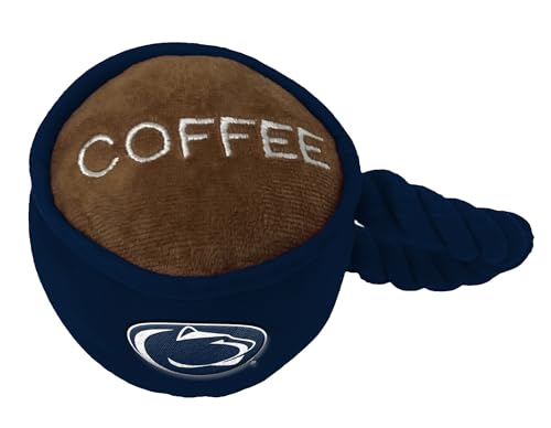 ShopInstaPets Penn State Nittany Lions Hundespielzeug, Seil- und Quietschspielzeug, für alle Hunderassen, offizielles Lizenzprodukt (Kaffeetasse) von ShopInstaPets