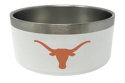 Texas Longhorns Futternapf aus Edelstahl, 907 ml, offizielles Lizenzprodukt der NCAA von ShopInstaPets