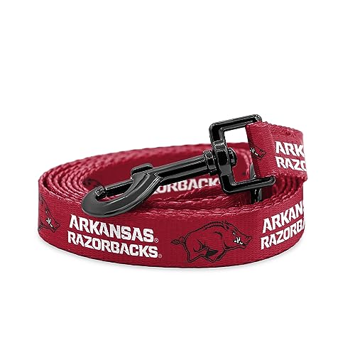 Arkansas Razorbacks Halsbänder und Leinen, offizielles Lizenzprodukt, passend für alle Haustiere, 1,8 m Leine von Shopinstapets