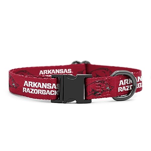 Arkansas Razorbacks Halsbänder und Leinen, offizielles Lizenzprodukt, passend für alle Haustiere, großes Halsband von Shopinstapets