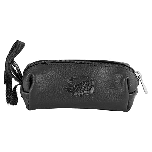 Show Tech Leather Travel Poop Bag Holder - Black von Show Tech