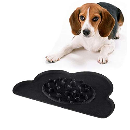 Anti Schling Napf Hunde Hundenapf Dog Treat Puzzle Spielzeug Anti Gulp Hundenapf rutschfeste Schüssel Hund Anti Choke Bowl Welpenfutter Wet Bowl Black von Shulishishop