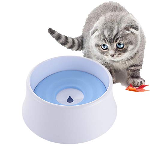 Fressnapf Katze Hundenapf Wasserfontäne Cat Bowl Katzen-Hundetrinknapf Katze-Schüssel Hundewasserspender Rosa Hundenapf Welpenschalen Blue von Shulishishop