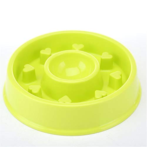 Futternapf Katze Hundenapf Dog Treat Puzzle Spielzeug Katzen Puzzle Feeder Hundenäpfe Medium Welpenfutter Wet Bowl Slow Feeder Fressnapf Green-b von Shulishishop