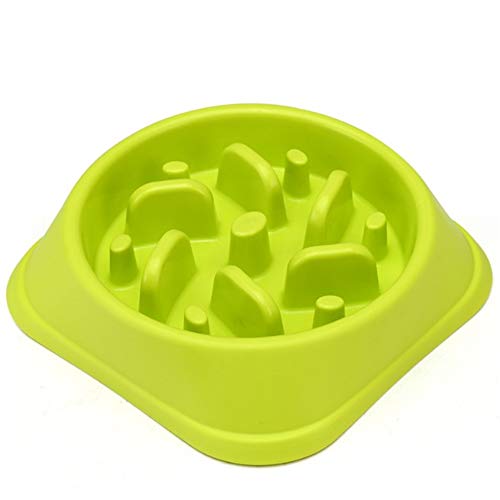 Futternapf Katze Hundenapf Dog Treat Puzzle Spielzeug Katzen Puzzle Feeder Hundenäpfe Medium Welpenfutter Wet Bowl Slow Feeder Fressnapf Green-c von Shulishishop