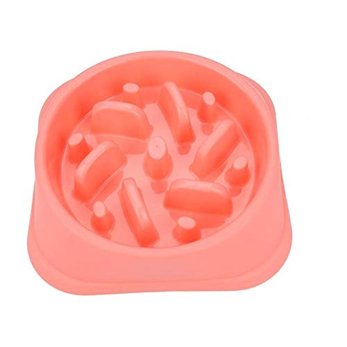 Futternapf Katze Hundenapf Dog Treat Puzzle Spielzeug Katzen Puzzle Feeder Hundenäpfe Medium Welpenfutter Wet Bowl Slow Feeder Fressnapf pink-c von Shulishishop