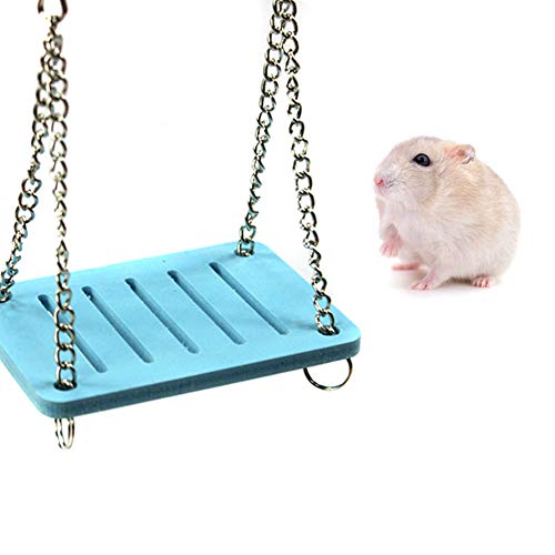 Hamster Spielzeug Holz Spielzeug für Hamster Hamster Klettern Spielzeug Holz Hamster Spielzeug Hamster Sand Hamster Guinea Pig Spielzeug Blue von Shulishishop