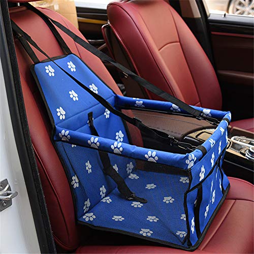 Hunde Autositz Hundekorb Auto Autositzschutz Hund Welpenautositz Hundereiseträger Haustier Autositz Dog Booster Seat Hund Auto Hängematte Blue von Shulishishop