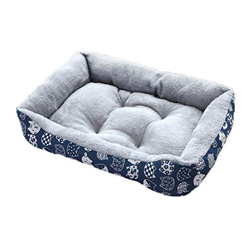 Hundebetten Katzenhöhle Hundeschlafsäcke Haustier-Innenhaus Hundekomfortbett Katze Cave Betten Hundebett Welpenbett Haustierbetten Für Katzen 1,Blue von Shulishishop