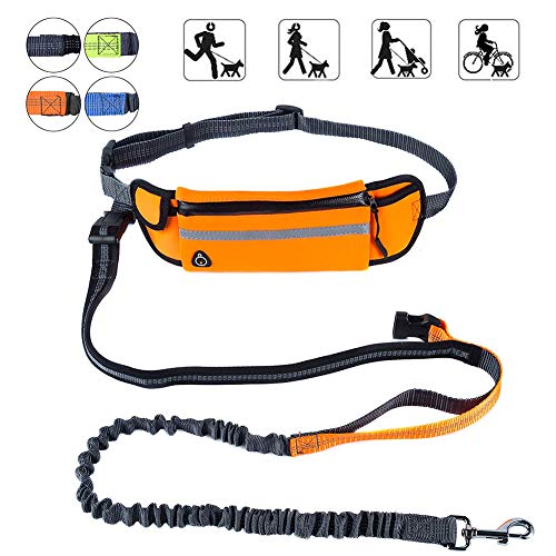 Hundeleine Große Hunde Hunde Leine Hund läuft Blei Hand Free Dog Walking Belt Leine für große Hunde Hundeleine bequem Hundeleine für kleine Hunde orange von Shulishishop