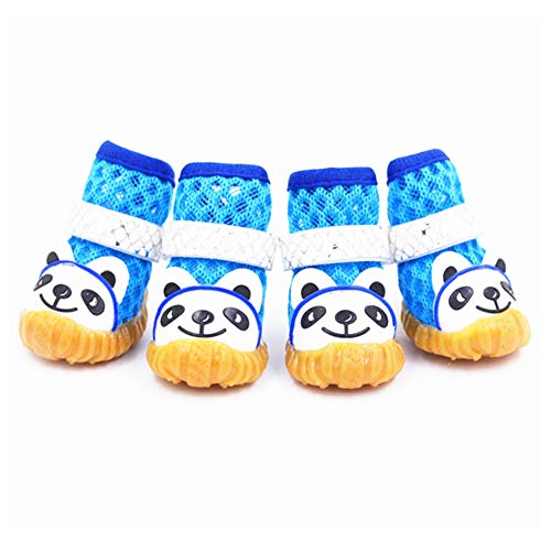 Hundeschuhe Pfotenschutz Pfotenschutz Hund Hundesocken Hundeschuhe für große Hunde Hundeschuhe Haustierstiefel Hundeschuhe rutschfest Blue,#4 von Shulishishop