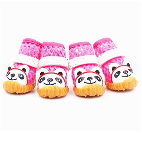 Hundeschuhe Pfotenschutz Pfotenschutz Hund Hundesocken Hundeschuhe für große Hunde Hundeschuhe Haustierstiefel Hundeschuhe rutschfest pink,#4 von Shulishishop