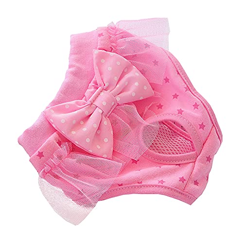 Hundewindel Läufigkeitshose Für Hündinnen Hunde Periode Hosen Hund Windeln weiblich Katzenwindeln Wiederverwendbare Hundewindeln Medium,pink von Shulishishop