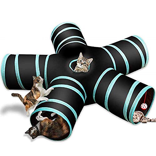 Katzen Spielsachen Katzenspielzeug Katzen Zelt Indoor Outdoor Faltbares Spielzeug für Haustiere Haustier Tunnel Hund Katzenübungsspielzeug 5 Way von Shulishishop