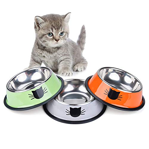 Katzennapf Futternapf Hund Hundefutter Und Wasserschüssel Flache Katze Schüssel Hundenäpfe Für Mittlere Hunde Katzenschüssel Set 3 Color von Shulishishop