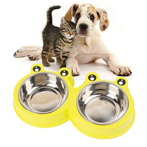 Katzennapf Futternapf Katze Welpenschalen klein Hundeschalen Und -schüsseln Flache Katze Schüssel Futternäpfe Für Hunde Katzen-Hundetrinknapf Green,Large von Shulishishop