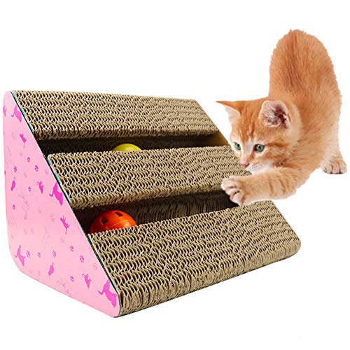 Kratzstamm Cat Toy Möbelkratzschutz Katzenkratzbrett Katzenpfosten Katzenkratzbäume Kätzchen-Kratzbaum Kratzbaum Kratzbäume für Erwachsene Katzen Random Color von Shulishishop