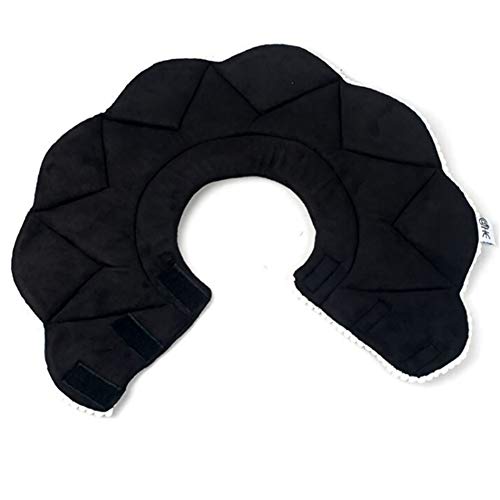 Schutzkragen Halskrause Katzen Katzenhalsbänder Kegel Einstellbare Haustiere Kegel Hundehalsband nach der Operation Hundehalsband Hundekopfkegel Black,XL von Shulishishop