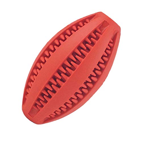 Shulishishop Ball hundespielzeug unzerstörbar welpenspielzeug Hund kauen Tough Hund Spielzeug Hund kaut Hund kauen Spielzeug Interaktive Hund Spielzeug 11cm,red von Shulishishop